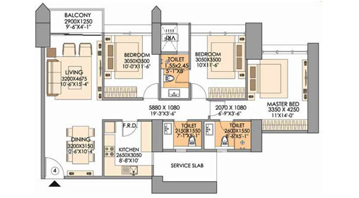 3 Bed Residence - Unit No. 4